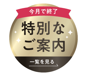 今月で終了！特別キャンペーンバナー