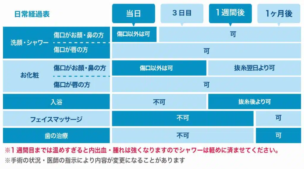 ダウンタイム 鼻