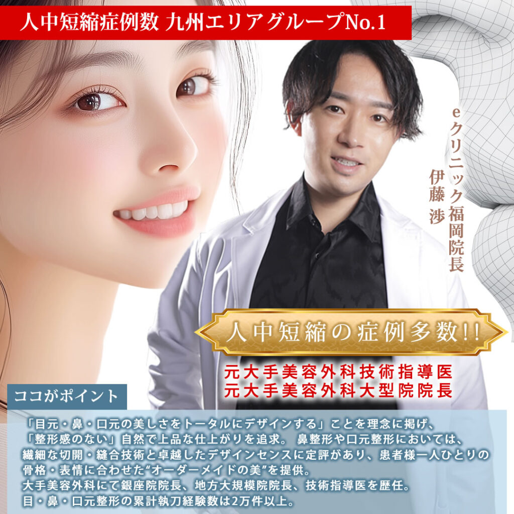 人中短縮手術の名医の伊藤渉医師