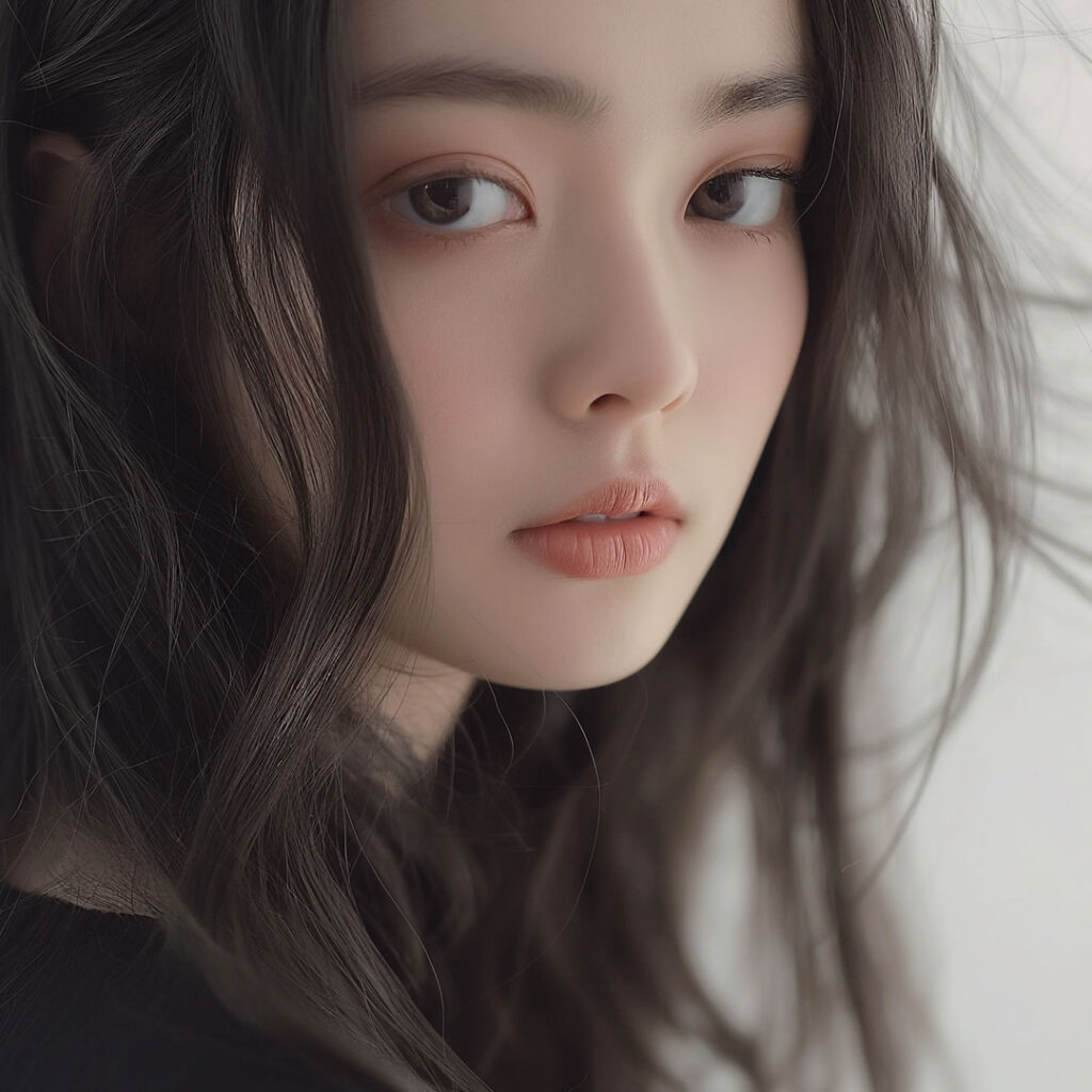 福岡で中顔面を短くしたい女性のイメージ