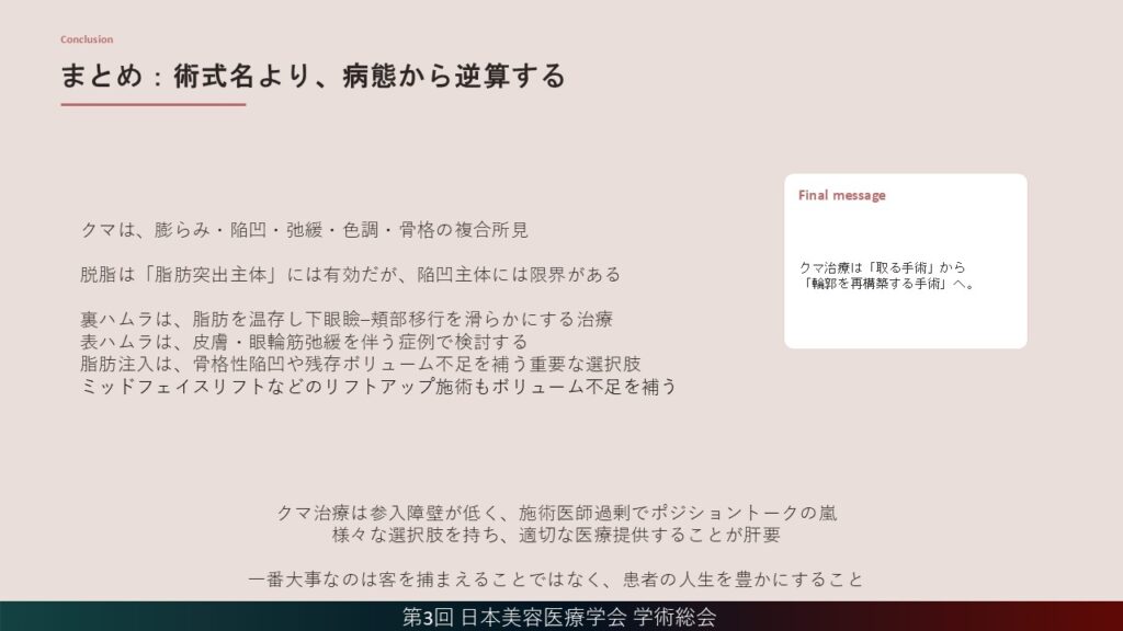 21_クマ取り治療は術式名より、病態から逆算する